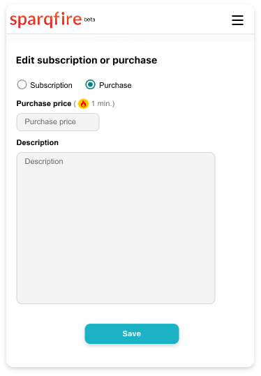 subscriptions purchases edit